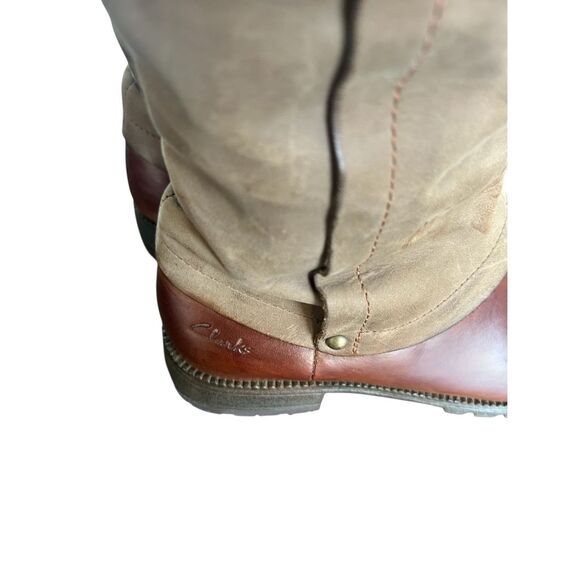 Clarks Neeve Ella Gotetex Knee Hogh Brown Riding  Boots 5 - Picture 5 of 16